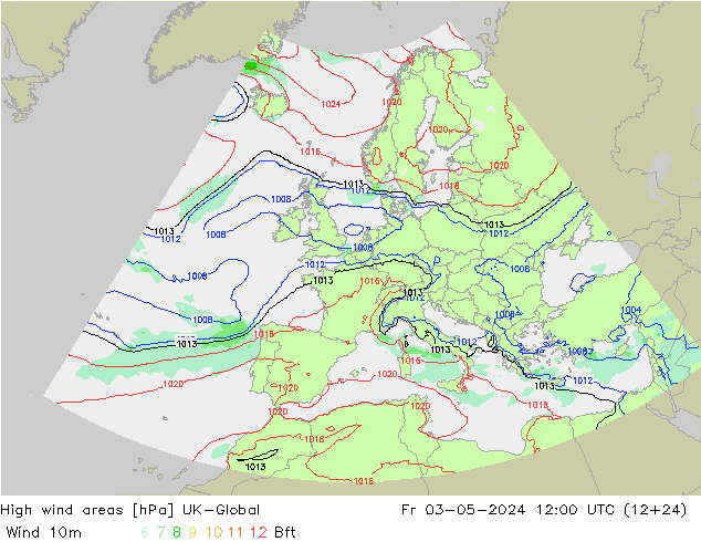 yüksek rüzgarlı alanlar UK-Global Cu 03.05.2024 12 UTC
