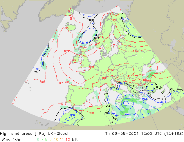 High wind areas UK-Global Th 09.05.2024 12 UTC
