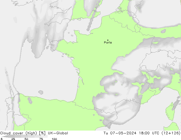 Bewolking (Hoog) UK-Global di 07.05.2024 18 UTC