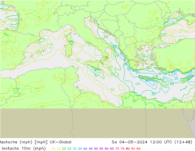 Eşrüzgar Hızları mph UK-Global Cts 04.05.2024 12 UTC