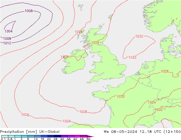 Neerslag UK-Global wo 08.05.2024 18 UTC