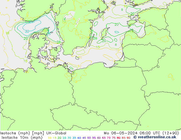 Isotachs (mph) UK-Global Mo 06.05.2024 06 UTC