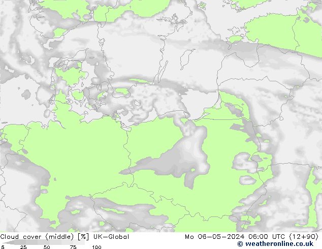 zachmurzenie (środk.) UK-Global pon. 06.05.2024 06 UTC