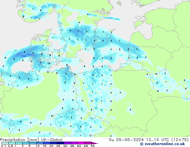 Precipitation UK-Global Su 05.05.2024 15 UTC
