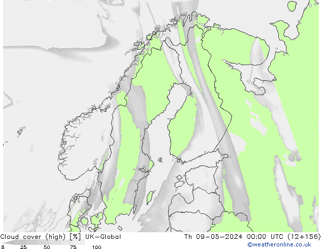 Bewolking (Hoog) UK-Global do 09.05.2024 00 UTC