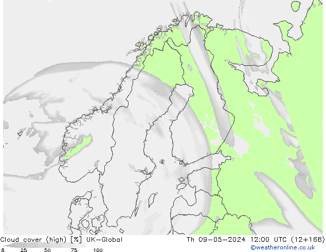 zachmurzenie (wysokie) UK-Global czw. 09.05.2024 12 UTC