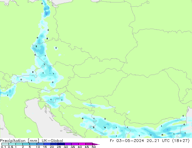 Srážky UK-Global Pá 03.05.2024 21 UTC