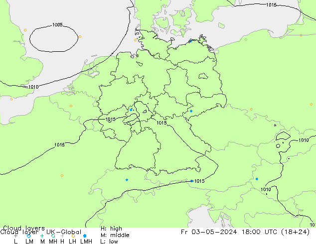 Cloud layer UK-Global Fr 03.05.2024 18 UTC