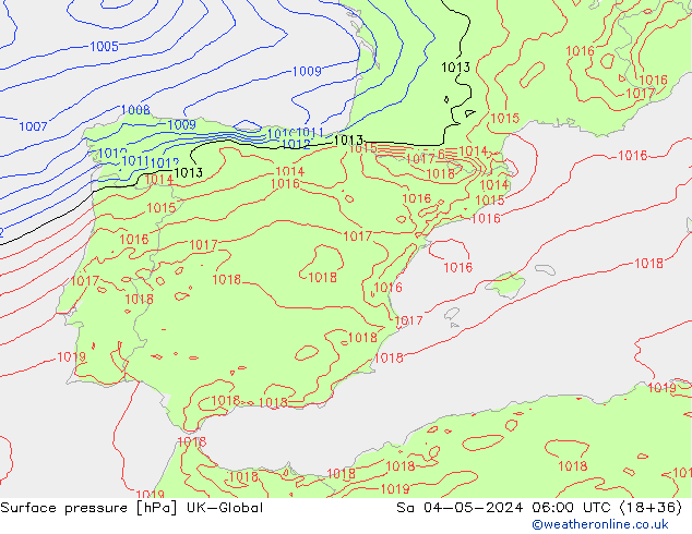 Yer basıncı UK-Global Cts 04.05.2024 06 UTC