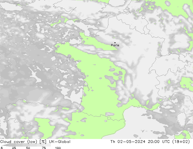 nízká oblaka UK-Global Čt 02.05.2024 20 UTC