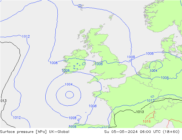 приземное давление UK-Global Вс 05.05.2024 06 UTC