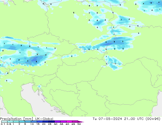 Neerslag UK-Global di 07.05.2024 00 UTC