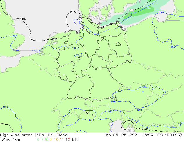 High wind areas UK-Global Seg 06.05.2024 18 UTC