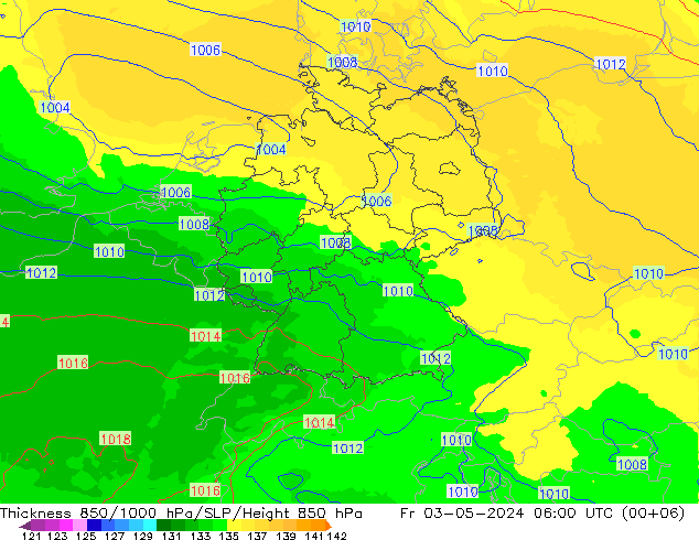 Thck 850-1000 hPa UK-Global Pá 03.05.2024 06 UTC
