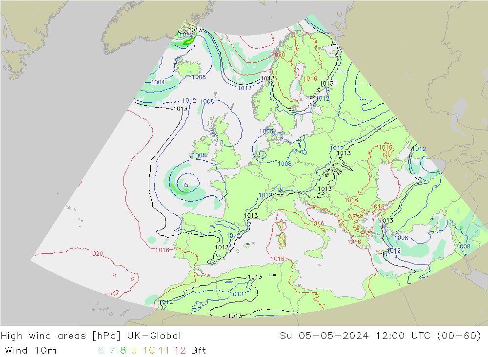 High wind areas UK-Global dom 05.05.2024 12 UTC