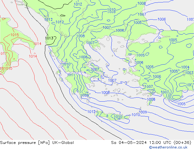 Yer basıncı UK-Global Cts 04.05.2024 12 UTC