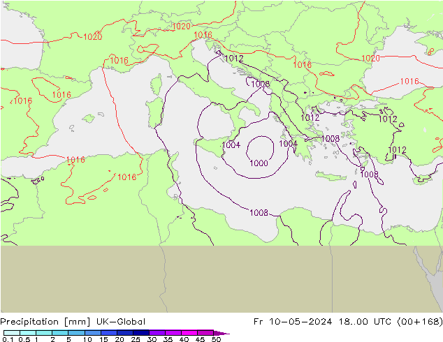 Precipitation UK-Global Fr 10.05.2024 00 UTC