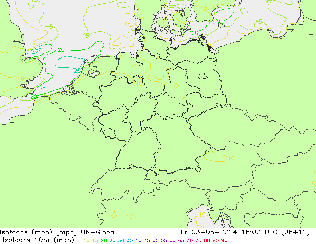 Isotachs (mph) UK-Global ven 03.05.2024 18 UTC