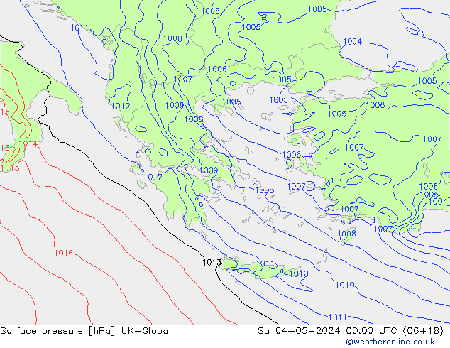 pressão do solo UK-Global Sáb 04.05.2024 00 UTC