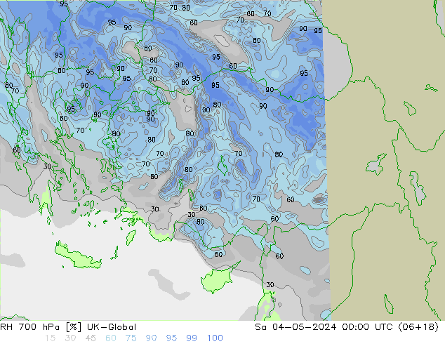 RH 700 hPa UK-Global so. 04.05.2024 00 UTC