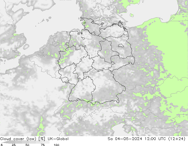 nízká oblaka UK-Global So 04.05.2024 12 UTC