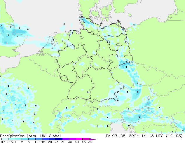 Yağış UK-Global Cu 03.05.2024 15 UTC