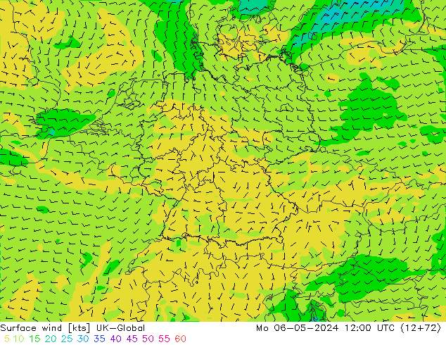 Vento 10 m UK-Global Seg 06.05.2024 12 UTC