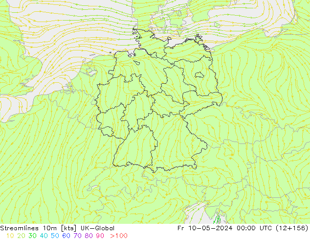 Streamlines 10m UK-Global Fr 10.05.2024 00 UTC