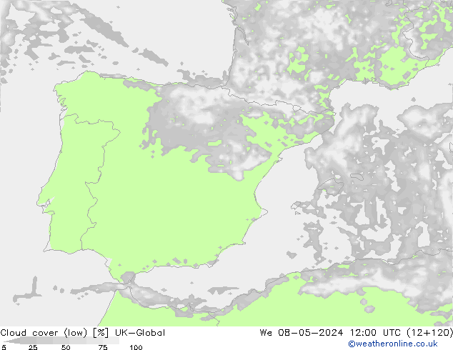 nuvens (baixo) UK-Global Qua 08.05.2024 12 UTC