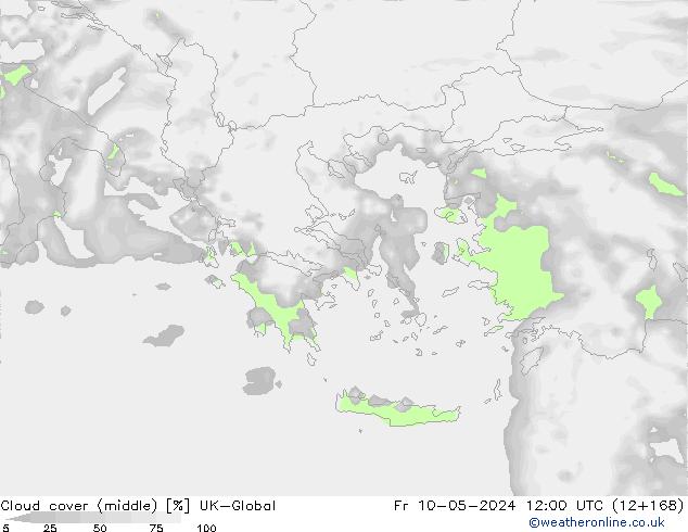 oblačnosti uprostřed UK-Global Pá 10.05.2024 12 UTC
