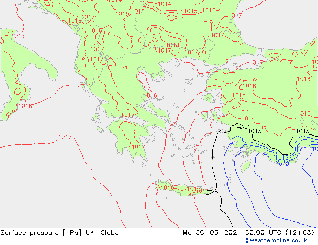 Surface pressure UK-Global Mo 06.05.2024 03 UTC