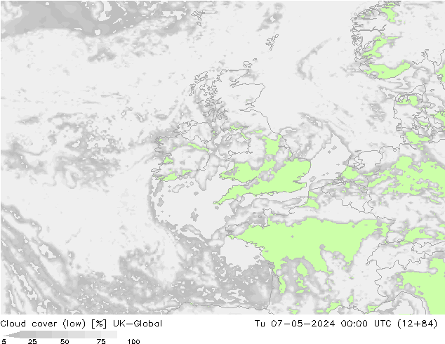 облака (низкий) UK-Global вт 07.05.2024 00 UTC