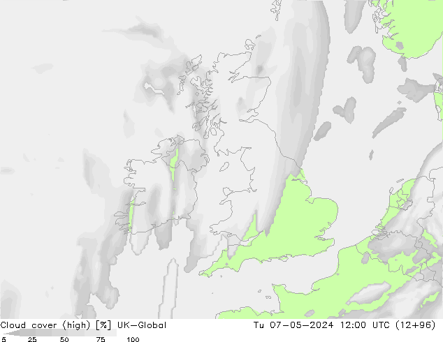 Nuages (élevé) UK-Global mar 07.05.2024 12 UTC