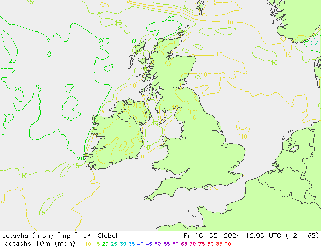 Isotaca (mph) UK-Global vie 10.05.2024 12 UTC