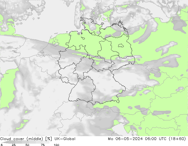 Bewolking (Middelb.) UK-Global ma 06.05.2024 06 UTC