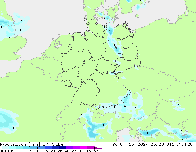Precipitation UK-Global Sa 04.05.2024 00 UTC