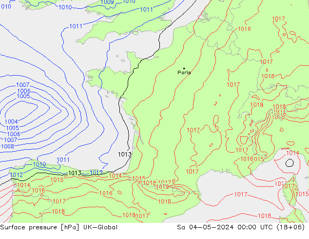 ciśnienie UK-Global so. 04.05.2024 00 UTC