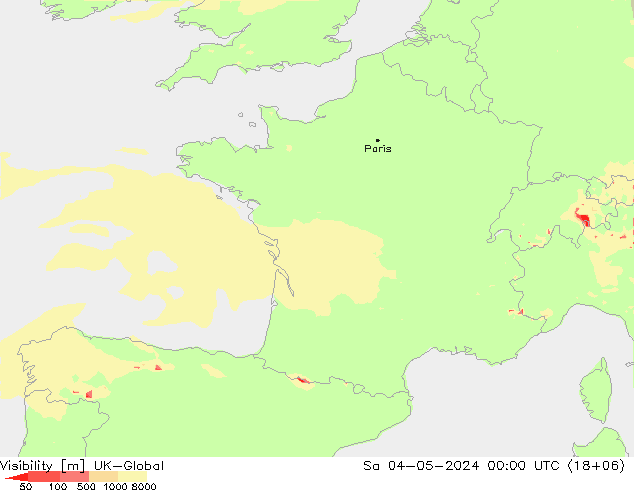 Sichtweite UK-Global Sa 04.05.2024 00 UTC