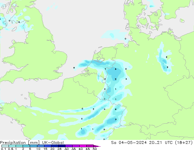 precipitação UK-Global Sáb 04.05.2024 21 UTC
