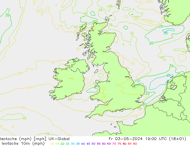 Izotacha (mph) UK-Global pt. 03.05.2024 19 UTC