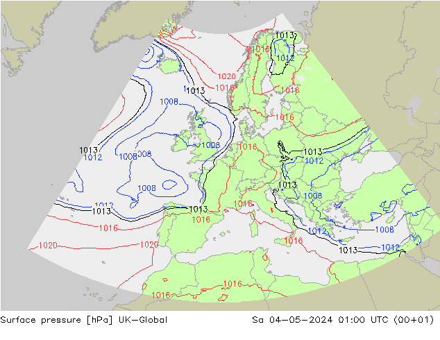 Surface pressure UK-Global Sa 04.05.2024 01 UTC