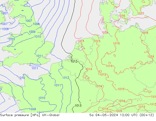 Yer basıncı UK-Global Cts 04.05.2024 12 UTC
