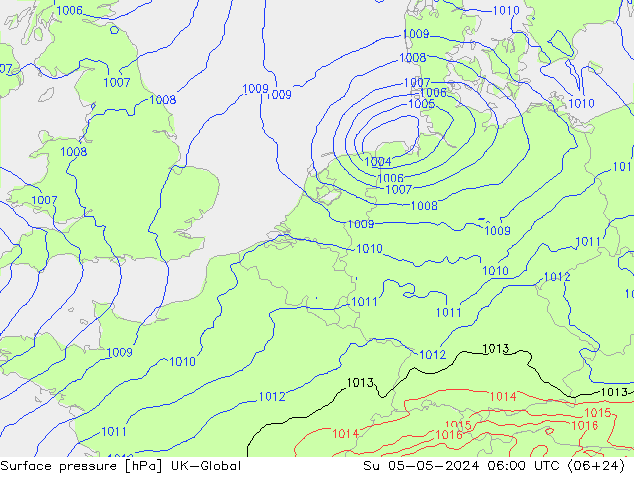 Bodendruck UK-Global So 05.05.2024 06 UTC