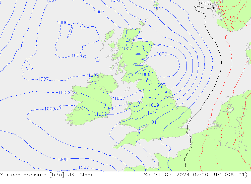 pression de l'air UK-Global sam 04.05.2024 07 UTC
