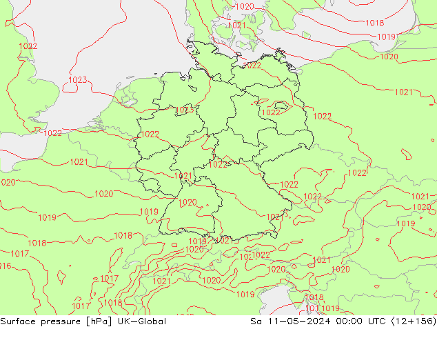 pressão do solo UK-Global Sáb 11.05.2024 00 UTC