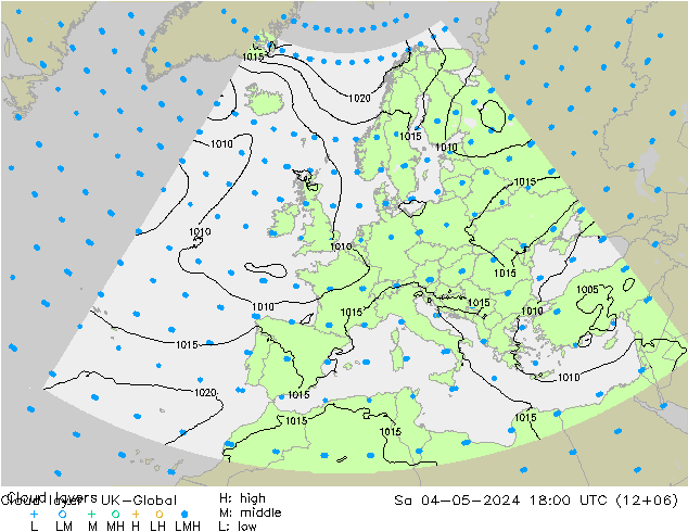 Cloud layer UK-Global sab 04.05.2024 18 UTC
