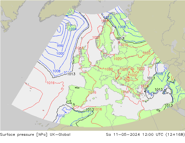 Luchtdruk (Grond) UK-Global za 11.05.2024 12 UTC