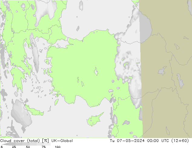 Nuages (total) UK-Global mar 07.05.2024 00 UTC