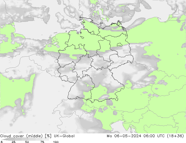 Bewolking (Middelb.) UK-Global ma 06.05.2024 06 UTC