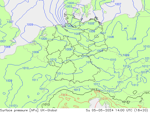 Bodendruck UK-Global So 05.05.2024 14 UTC